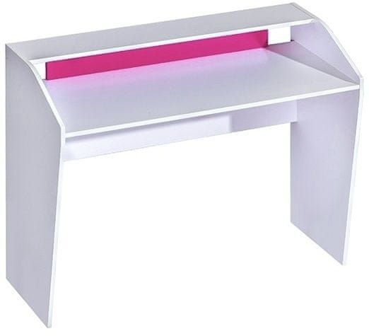 CASARREDO Pracovný stôl TRAFICO 9 biela / ružová